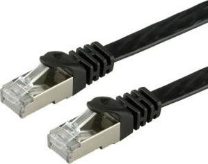 Kabllo rrjeti VALUE Patch Cable, 1m, CAT 6a FTP, e zezë