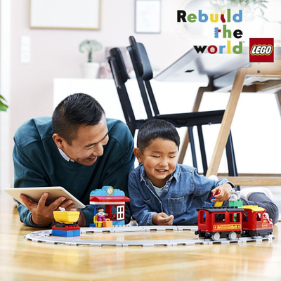 Set LEGO Duplo (10874) - Tren, 59 pjesë