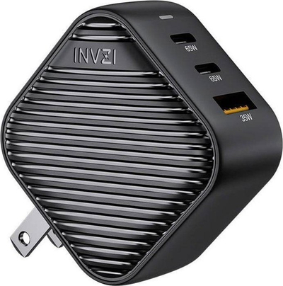 Karikues muri INVZI GaNHub 65W, 3 porta USB, PD Fast Charge, i zi