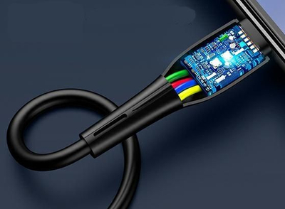 Kabllo karikimi USAMS U38 US-SJ376, USB-A në USB-C, 5A 1m, i zi