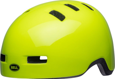Kaskë biçiklete për kalamajt Bell Lil Ripper, In-Mold, XS 45-52 cm, e kuqe me shkëlqim