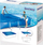 Mbulesë pishine Bestway Splash Frame, 410x226cm, me litar fiksimi, blu