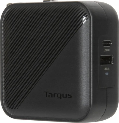 Karikues muri Targus APA803GL, 65W GaN, USB C dhe USB A, i zi