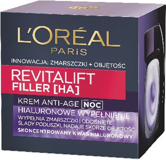 Krem fytyre kundër plakjes L'Oreal Paris Revitalift Filler Anti-Age, 50ml