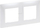 Kornizë dyshe Legrand Niloe Selection 762062, 86 x 156mm, pearl