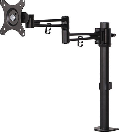 Mbajtës tavoline për monitor MS002, 17" 30", rrotullim PIVOT, i zi