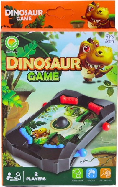 Loja arcade LEAN TOYS Mini Game Dinosaur Ball, e vogël, e bardhë