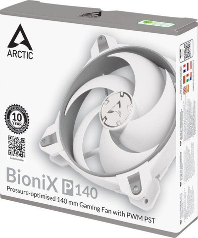 Ftohës Arctic BioniX P140, 140 mm, i bardhë
