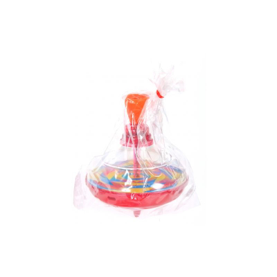 Lodër top rrotullues Chuc, 10 cm, transparent, shumëngjyrësh