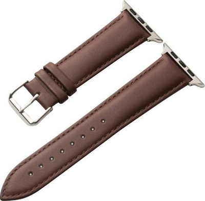 Rrip dore Crong Noble Band për Apple Watch 38/40/41mm, lëkurë natyrale, Espresso