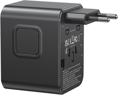 Karikues udhëtimi Usams CC308, 2x USB C, 17W 4 në 1, i zi