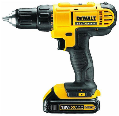 Turjelë 18 V Dewalt DCD771C2, 18 V, e verdhë / zezë