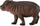 Фигура играчка Collecta Pygmy Hippopotamus Baby, големина S, повеќебојна