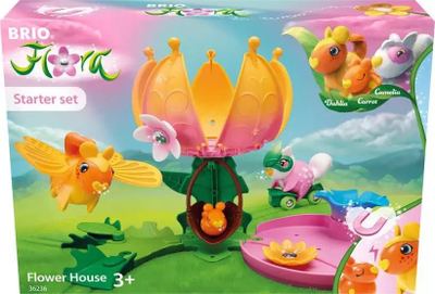 Set ndërtimi BRIO Flora Starter Set Flower House, figura, gjëra loje, shumëngjyrësh