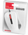 Mouse Modecom MC-M9.1 me tela, 1600 DPI, i bardhë