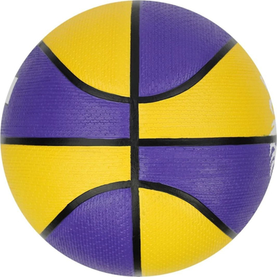 Top basketbolli Nike Lebron James Playground 8P 2.0, madhësia 6, për jashtë, verdhë vjollcë