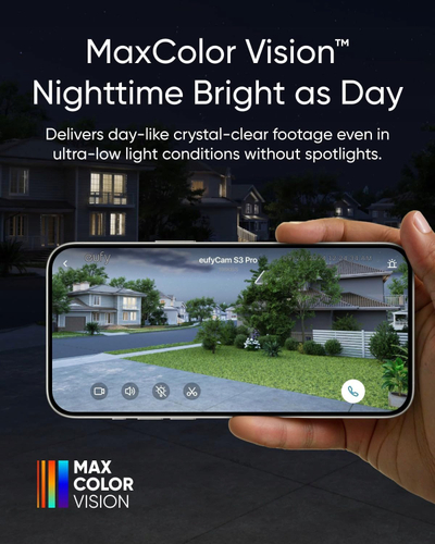 Set sigurie Eufy EufyCam S3 Pro Kit, 3 kamera, 4K, me panel diell