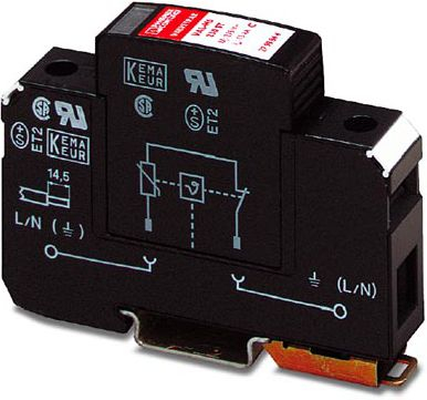 Mbrojtës nga mbishtesat Phoenix Contact VAL-MS 230FM, 1P, 12.5kA, 240V AC
