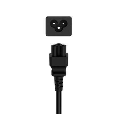 Kabllo furnizuese Hama, 3 pin 1.5m, e tokëzuar, e zezë
