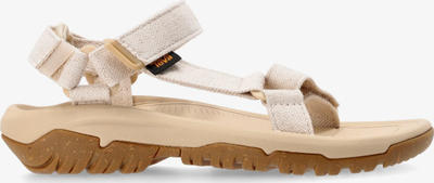 Sandale Teva Hurricane XLT2 Hemp për goca, me shollë EVA, rripa me ngjitës, bezhë natyrale