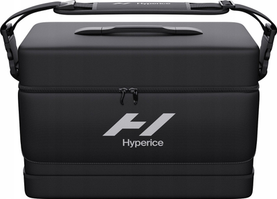 Çantë për ta marr me vete Hyperice Normatec Carry Case, trup i fortë, me rrip për në krah, e zezë