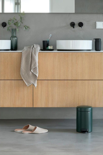 Kosh plehrash me pedale Brabantia New Icon XS, çelik inox, 3L, jeshil
