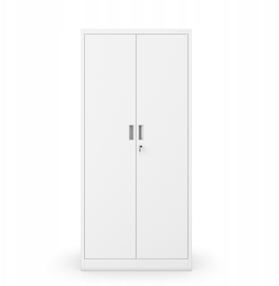 Dollap zyre metalik JAN Compact, 175 cm, me bravë, i bardhë