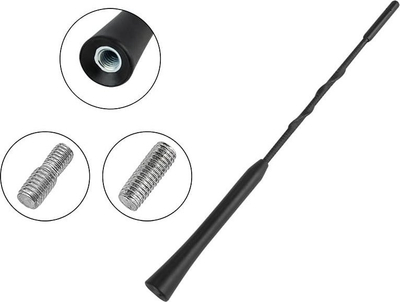 Antene universale për veturë Blow 22-691, 24cm, fibër qelqi, e zezë
