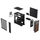 Kasë PC Fractal Design North Charcoal, kafe/zezë