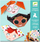 Set origami Djeco Pretty Faces, 24 fletë, me ngjitësa, shumëngjyrësh