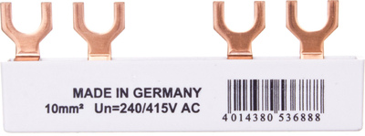 Shinë lidhëse Eaton EVG-2PHAS, 2P 63A 10mm², 4 module, lloj fork