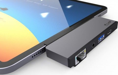 Dock LMP USB-C për iPad Pro, HDMI 4K, Gigabit Ethernet, gri