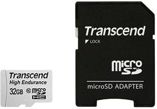 Kartë memorie Transcend MicroSDHC, 32 GB, Class 10, 21 MB/s, e zezë