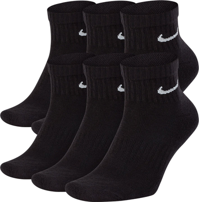 Çorape Nike Everyday Cushion Ankle SX7669 010, set 6 palë, të zeza