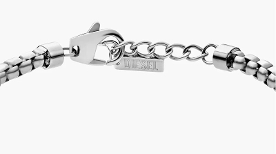 Byzylyk unisex Diesel DX1633040, i argjendtë