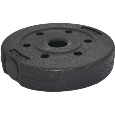 Disk peshe EB Fit Composite, 1.25kg, vrimë 30mm, ngjyrë e zezë
