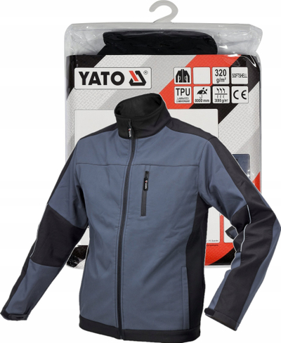 Xhaketë pune YATO Softshell, që s’e kap uji, madhësia XXXL, gri e errët
