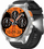 Паметен часовник Gravity GT23 4, екран 1.85\", Bluetooth, сребрен со црн ремен