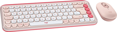Set tastiere + maus Logitech POP Icon Combo, rozë