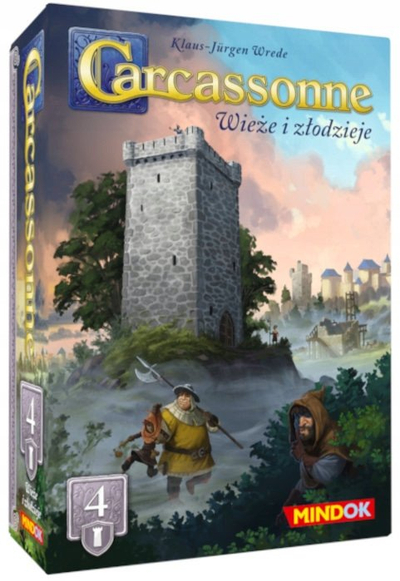 Lojë tavoline Carcassonne Zgjerimi 4 Kullat dhe Hajdutët, zgjerim, version polak, Bard