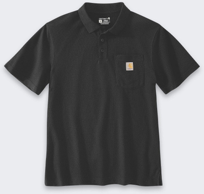 Këmishë polo Carhartt Midweight Loose Fit, për burra, madhësia XL, e zezë
