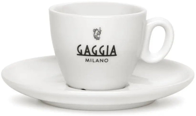 Set filxhanësh espresso Gaggia Milano, 6 copë, porcelan, të bardha
