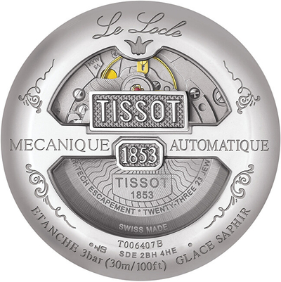 Orë për meshkuj Tissot, e argjendtë