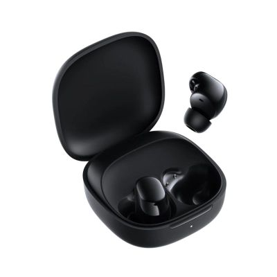 Kufje pa tela Redmi Buds 6 Play, Bluetooth, me kuti karikimi, të zeza