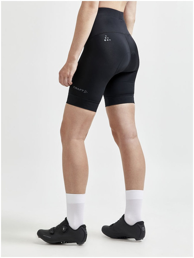 Shorts biçiklete Craft Core Endur, me jastëk Infinity C4, për goca, të zeza
