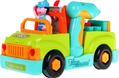 Lodër kamion HOLA Little Mechanic, me vegla montimi, me drita dhe tinguj, shumëngjyrësh
