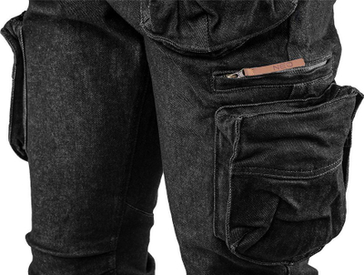 Pantallona pune Neo Work 5 Pocket Denim, përmesh S, të zeza