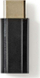 Adapter USB Type C në Micro USB 2.0, 3.1, i zi
