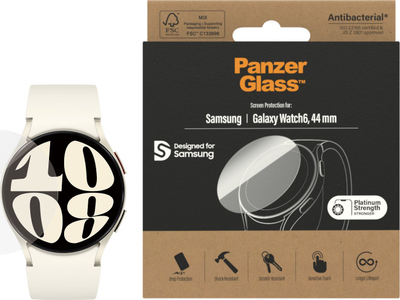 Xham mbrojtës PanzerGlass Samsung Galaxy Watch 6 44mm, xham i fortë, transparent