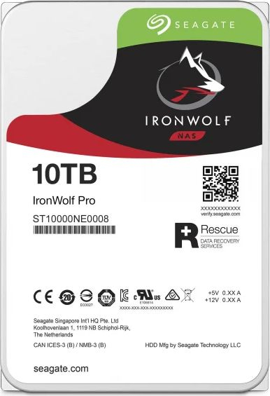 Внатрешен тврд диск Seagate IronWolf Pro ST10000NE0004, 10TB, 3.5", SATA